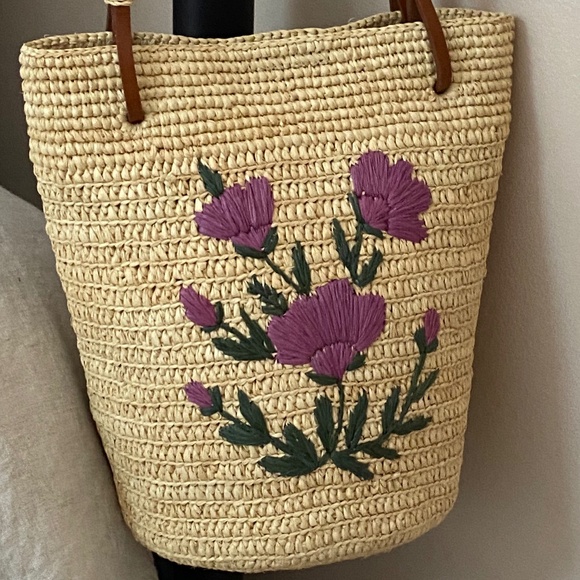 Sezane Josie Basket Bag NWOT - Picture 7 of 10